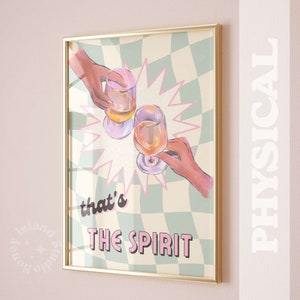 Thats the Spirit Print, nadruk Funky Cocktail, modny wózek barowy, wózek Funky Bar, nadruki alkoholowe, nadruki na samochody barowe w stylu retro