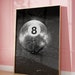 Billiards Poster Art Ball 8 Wall Art Disco Ball Black White - Etsy