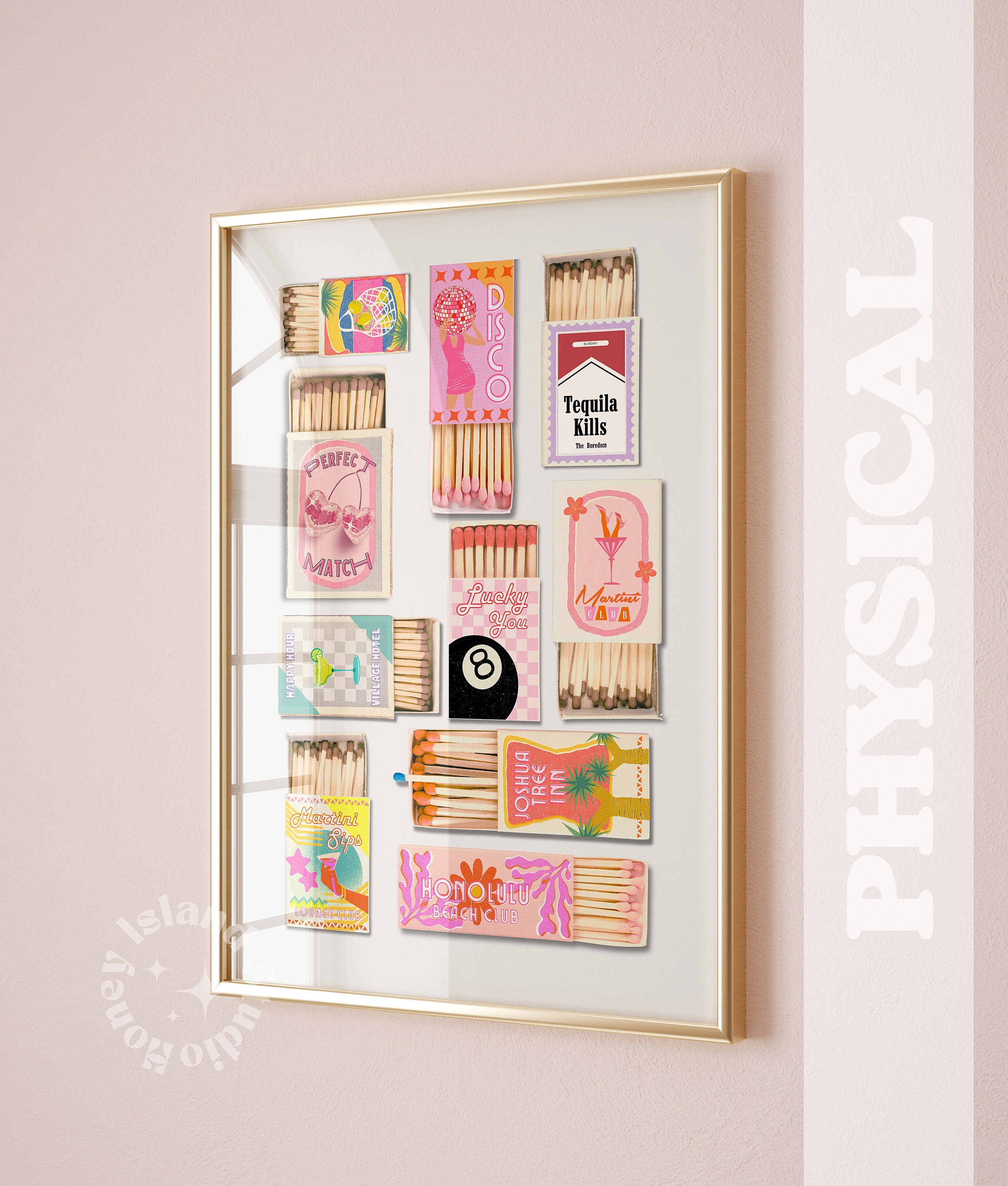 Vintage Matchbox Art Print, Retro Preppy Dorm Decor (UNFRAMED) - Etsy