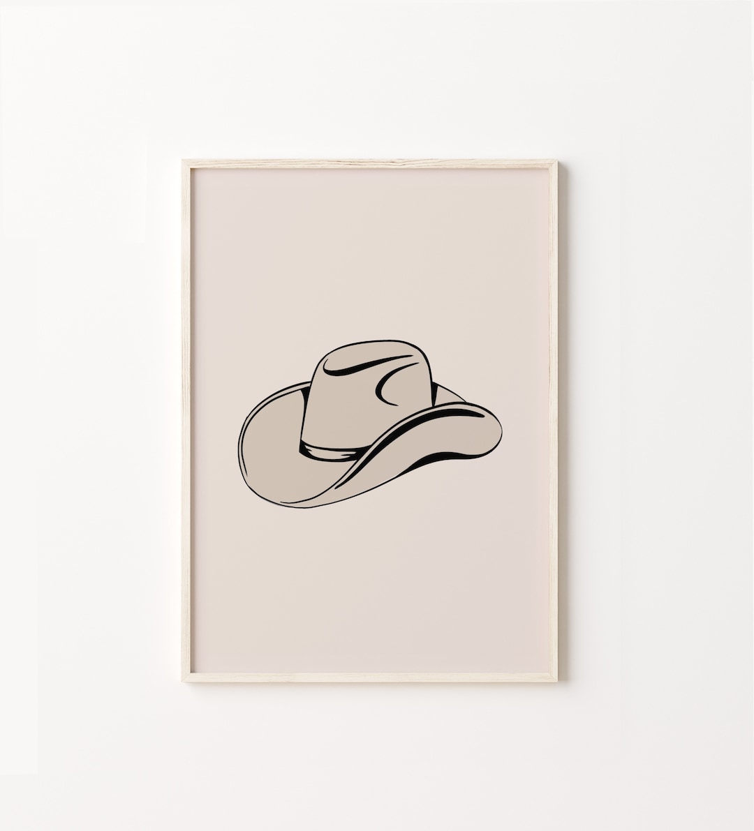 Cowboy Hat Print Western Hat Wall Decor Cowgirl Printable - Etsy