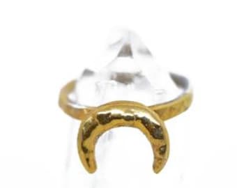 The BARU Midi Ring, Gold Ring, Silver Ring, Dainty Ring, Minimalist Rings Set, Gold Solitaire Promise Ring, Curved Band Ring, Stackable Ring