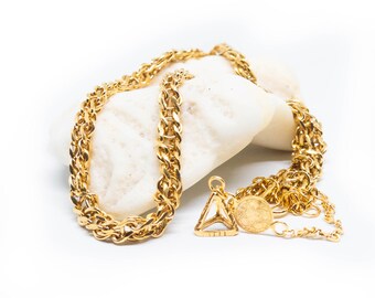 CYBELE Necklace, Handmade Necklace, Wedding Jewelry, 24K Gold Necklace, Gifts for Mom, Gifts for Girlfriend, Christmas Jewelry, Gold Jewelry