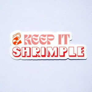 3” Shrimp Stickers | Shrimp Sticker, Laptop Sticker, Cute Sticker