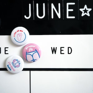 British Dating Show 1&quot; Magnets | Love Magnets, Fridge Magnets, Bachelorette Gifts