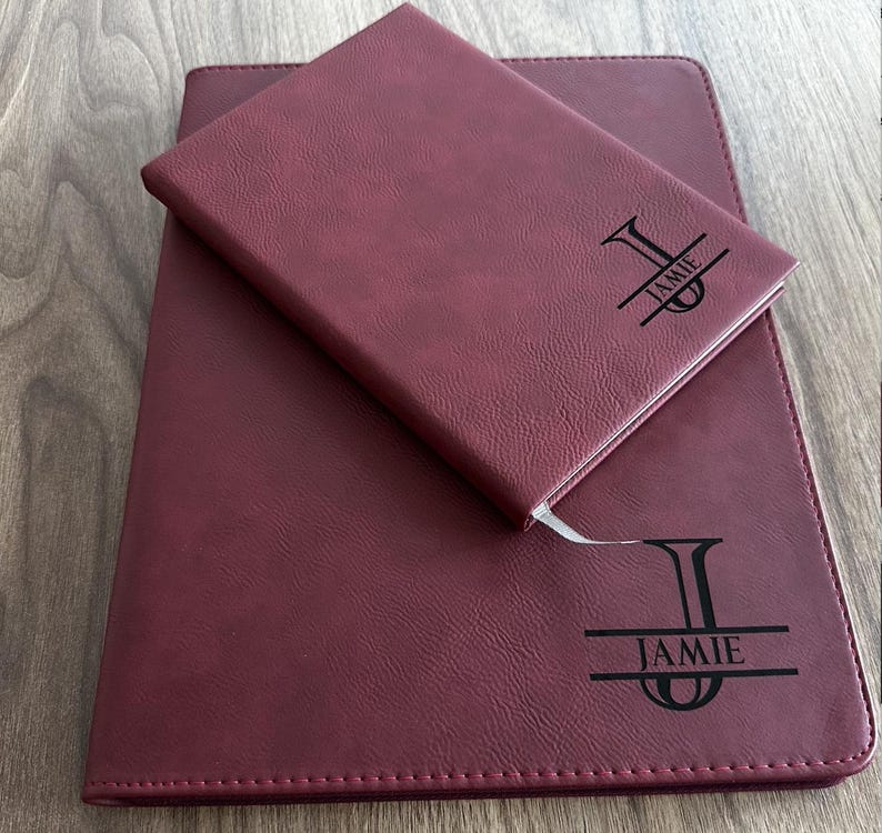 Personalized Leather Gift Set Custom leather Gift Set Portfolio with Zipper Custom Notepad with Pen Journal Padfolio, Company Gift Set Bild 12