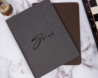 Personalized Business Padfolio,  Engraved Portfolio, Custom Leather Portfolio with Zipper, Personalized Leather Portfolio, Gift for Boss,
