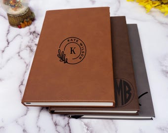 Personalized Notebook, Journal Personalized Leather Journal  Travel Journal Journal with Name Engraved Leather Journal, Customized Leather,