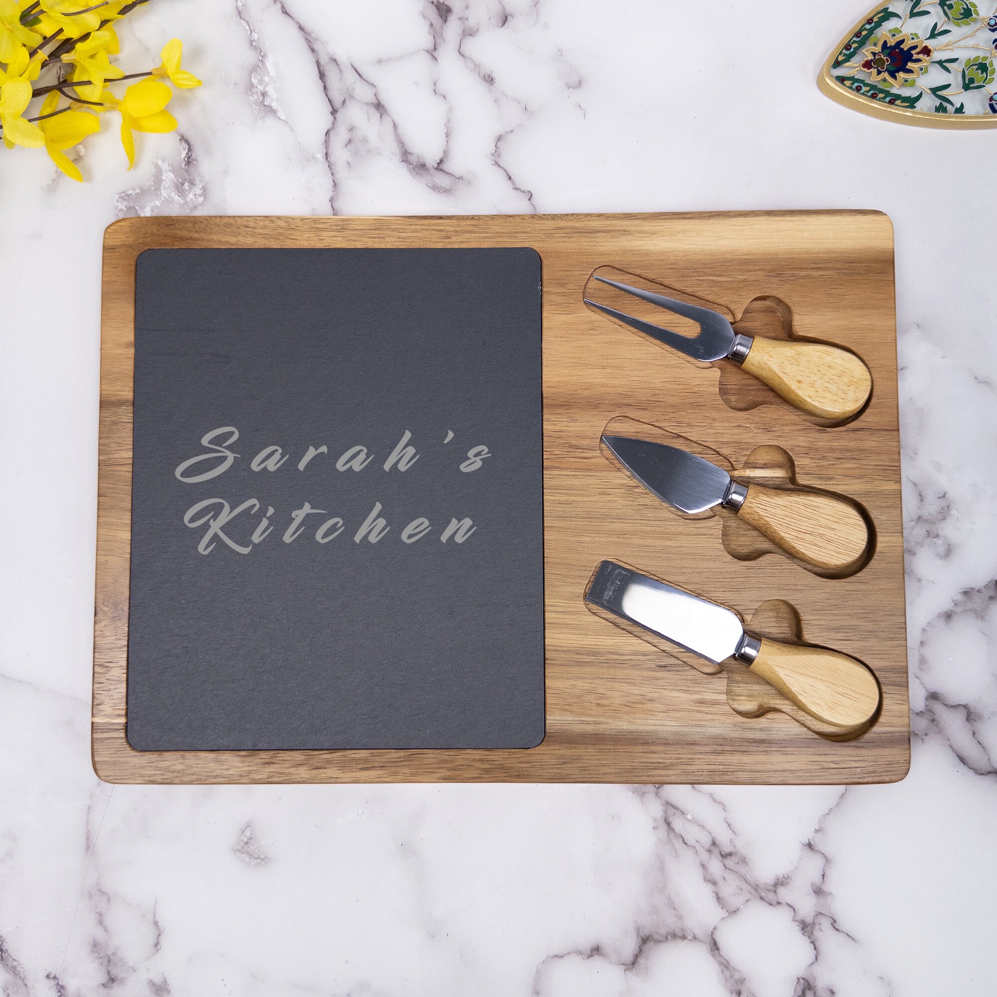 Personalized Cheese Board and Knife Set Personalized - Etsy