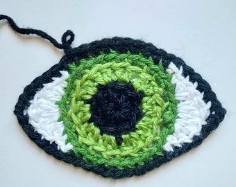 Crochet Eye PATTERN - third eye crochet applique patch pattern