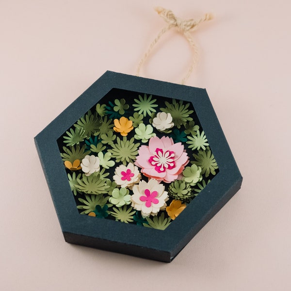 DIY Flower Box Craft Kit | Fun for Kids and Adults | Spring Summer Winter Decor | Handmade | Easy to Make | Seasonal Gift | 5.5in Box