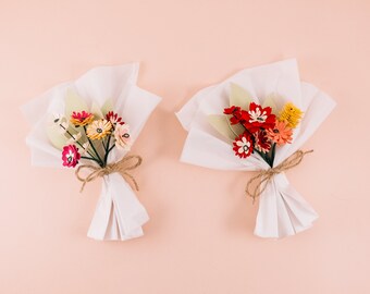 mini paper bouquet 💐, mini paper bouquet tutorial