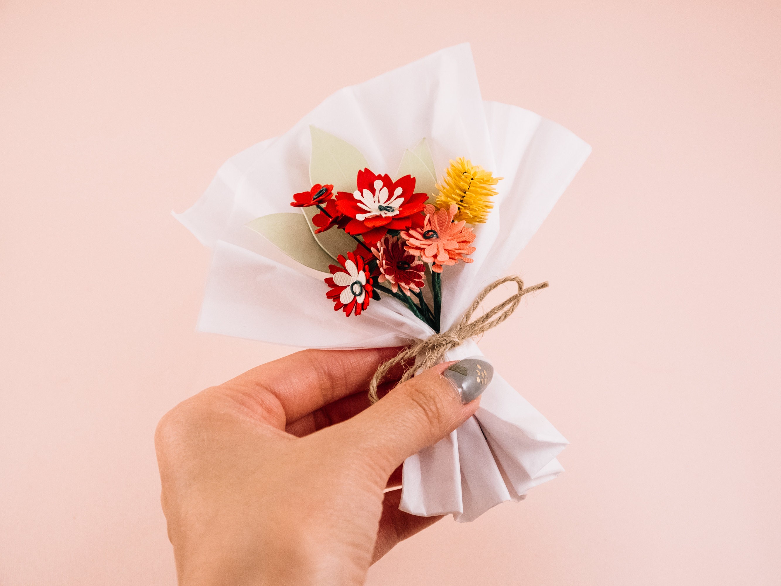 How To Make Miniature Paper Flower Bouquet / Paper Flower / Góc nhỏ  Handmade 