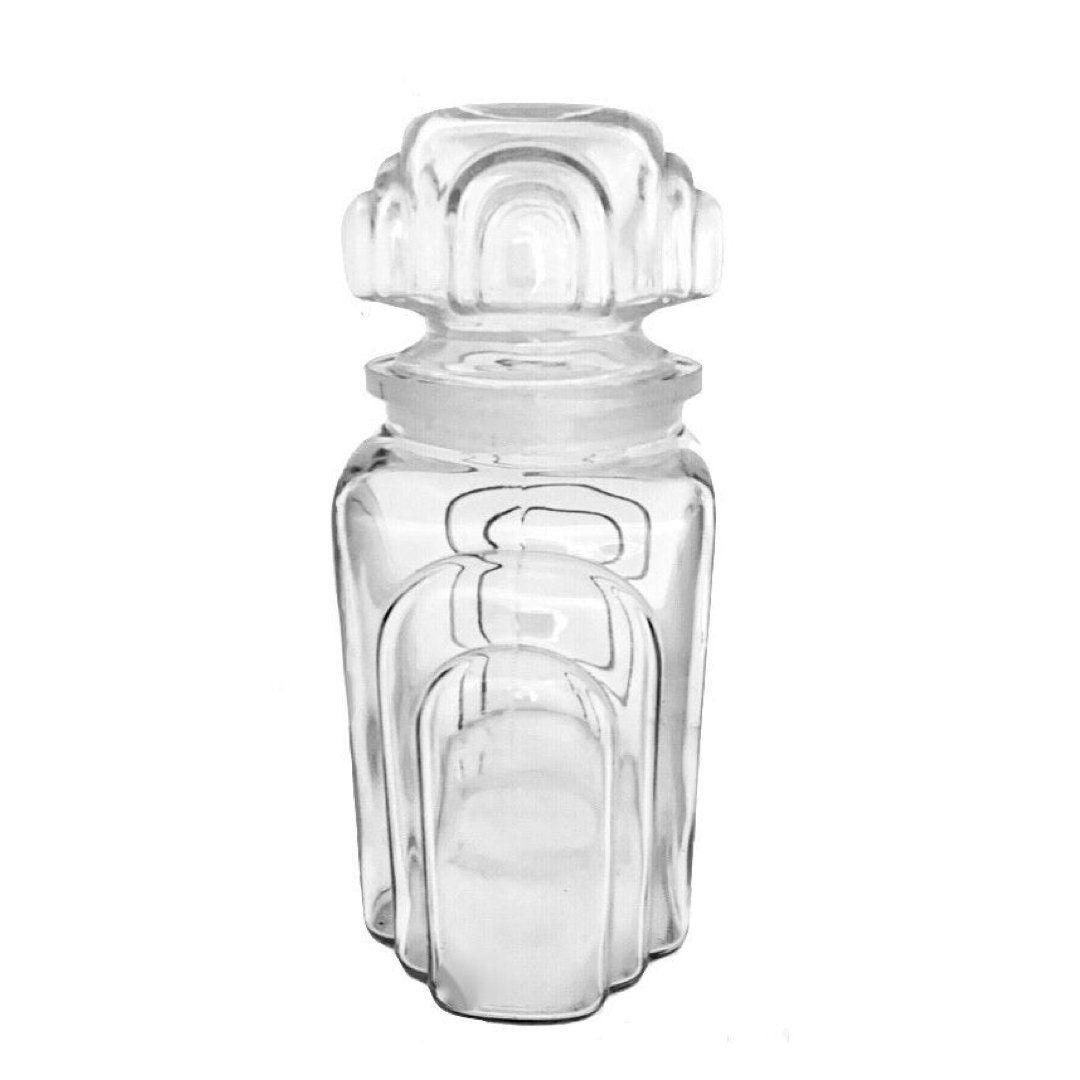 Vintage Clear Glassart Deco Canister Jar Circa 1930's Etsy