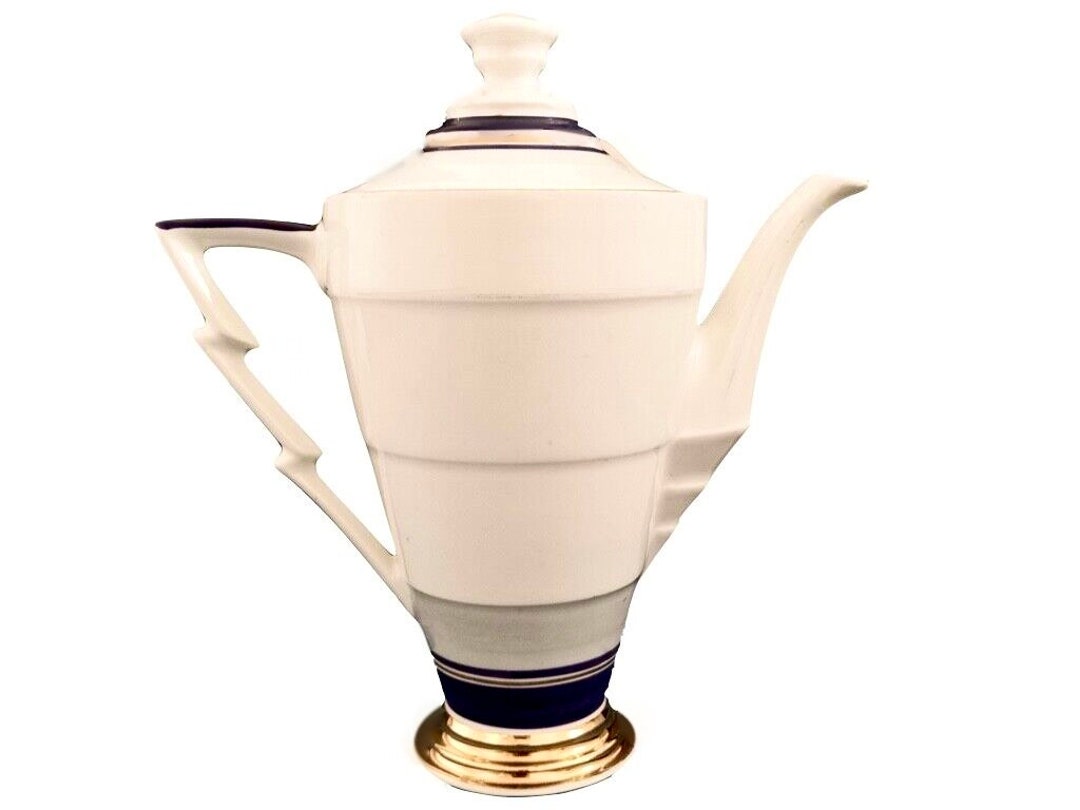 1930s Art Deco Porcelain German Coffee Pot. Etsy