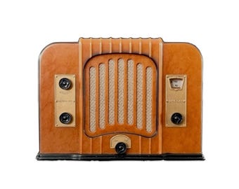Vintage Art Deco Miniature AM FM Transistor Radio Model Lincoln 60, 1932