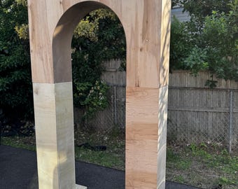 Handmade 3D Square Wood Arch Foldable Backdrop: Wedding Photo Prop (Local Pickup Only)