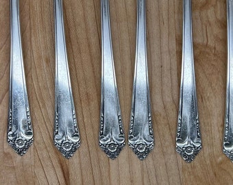 Vintage Rogers & Bro Starlight 1950 Silverplate Dinner Fork 7 1/2" / Sold Individually (7)