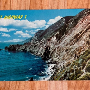 Vintage California Coast Highway 1 Post Card