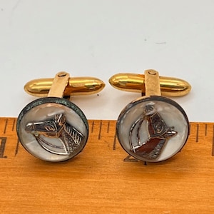 Vintage Correct Quality Small Horse Head Cufflinks