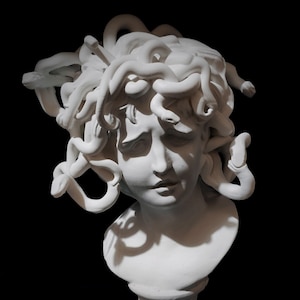 Bust of Medusa at The Musei Capitolini. High quality resin