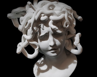 Bust of Medusa at The Musei Capitolini. High quality resin. Exact Replica