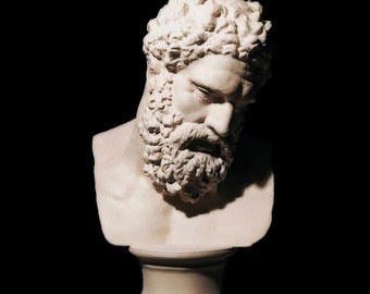 Bust of the Farnese Hercules 45cm. Exact replica