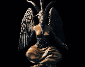 Baphomet Sculpture – Occult Goat Deity Statue | Esoteric Symbolism Figure | High Quality Resin Exclusive Collectible