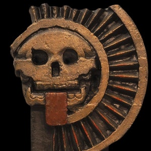 DISC OF MICTLANTECUHTLI (god of death). 40cm. Exact replica