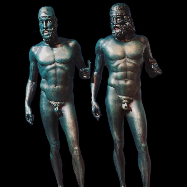 Riace Bronzes, Pair of sculptures, 5th century BCE. Exact replicas