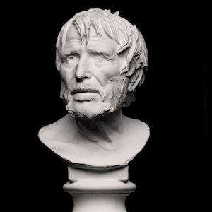 Pseudo-Seneca, Hesiod Portrait, 45cm, Exact replica, high quality resin