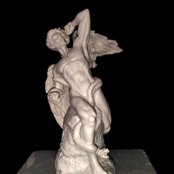 Lucifer (Fountain of the Fallen Angel). The Retiro, Madrid. 25cm. High quality resin