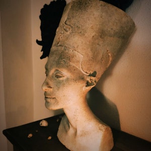 Queen Nefertiti Bust Egyptian Exact model. 45cm Stone effect.