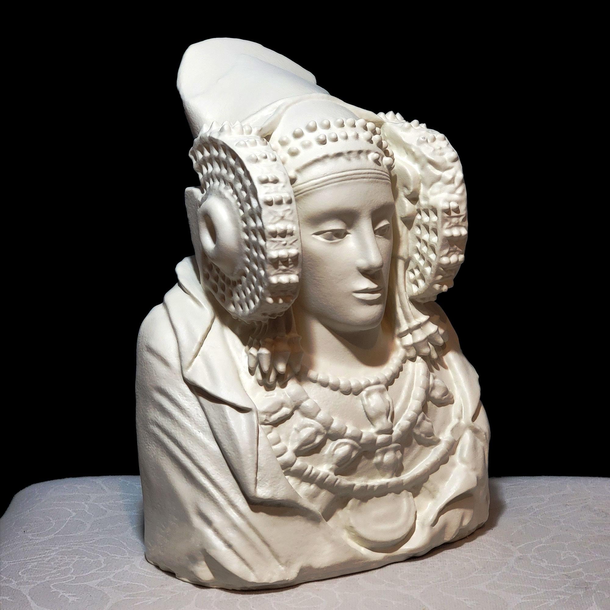 アンティーク　スペイン・ITALICA/イタリカ　『女性像』 エルチェの貴婦人 – イベリアの象徴の正確なレプリカ – 高品質樹脂製の