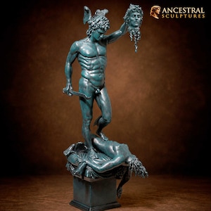 Perseus with the Head of Medusa Statue | Benvenuto Cellini Sculpture | Greek Mythology Art Decor | Museum Quality Resin