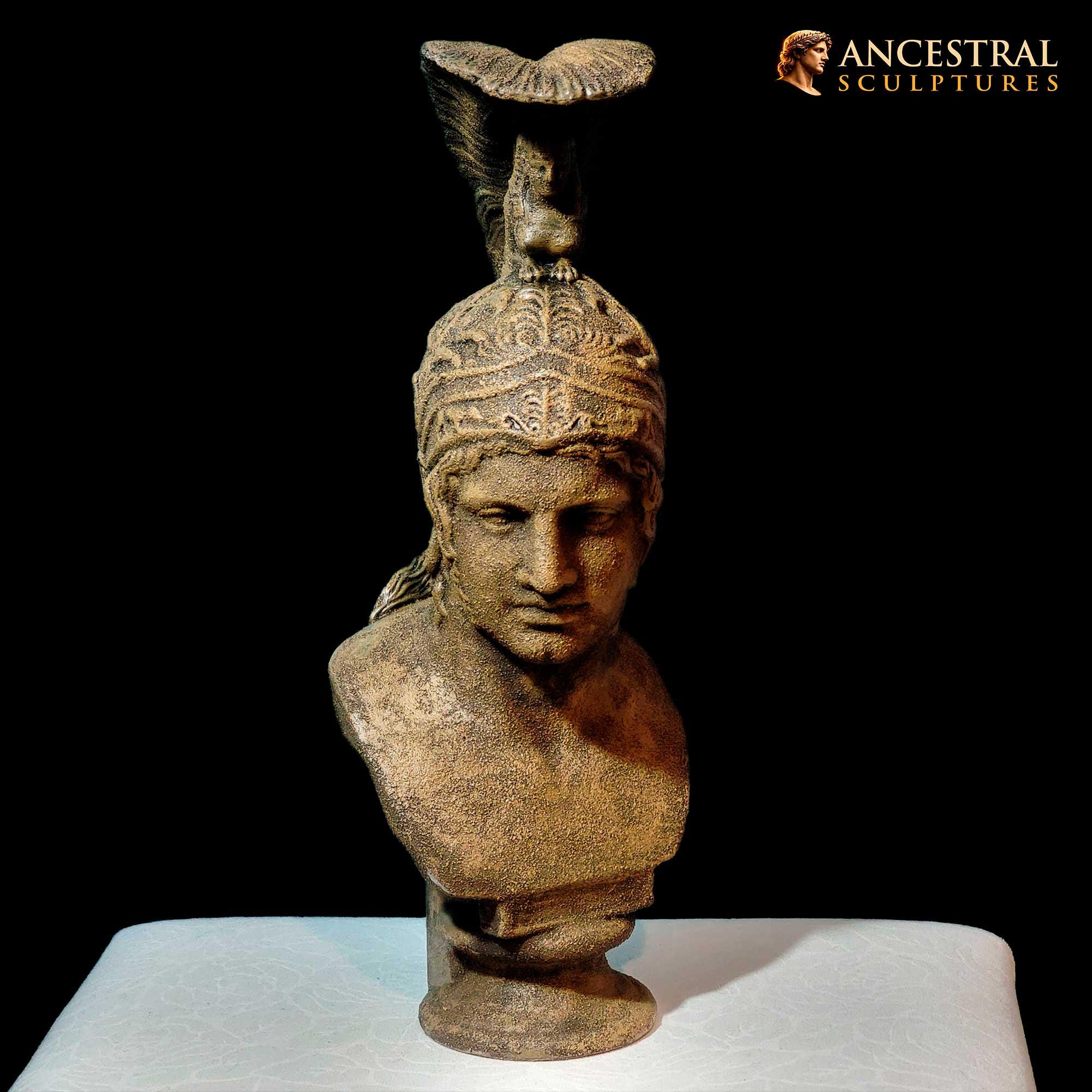 アレスの胸像彫刻 – ギリシャ神話の戦いの神像、古代ギリシャ神話