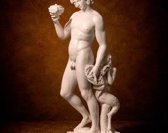 Bacchus by Michelangelo | Renaissance Sculpture of the Roman God of Wine | Classical Mythology Statue | Museum Quality Artwork