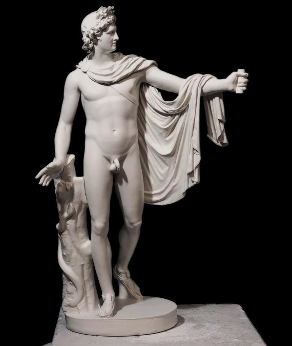 Apollo Belvedere or Pythian Apollo. High quality resin