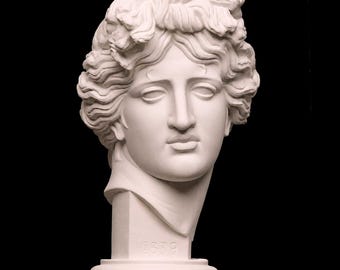 Apollo Giustiniani Bust Sculpture, Greek God Apollo Statue