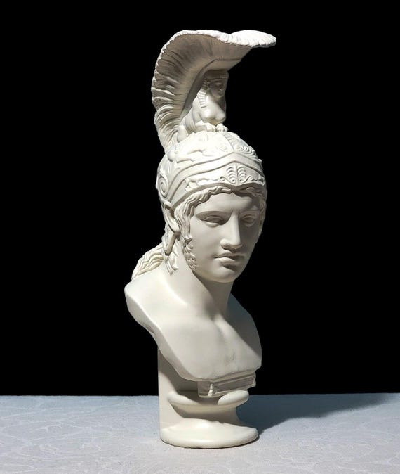 アレス・ボルゲーゼ胸像 – 精密レプリカ – 戦争の神 – 古代ギリシャ