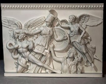 ヘラクレス、アフロディーテ、ニケの壁画レリーフ、ギリシャの