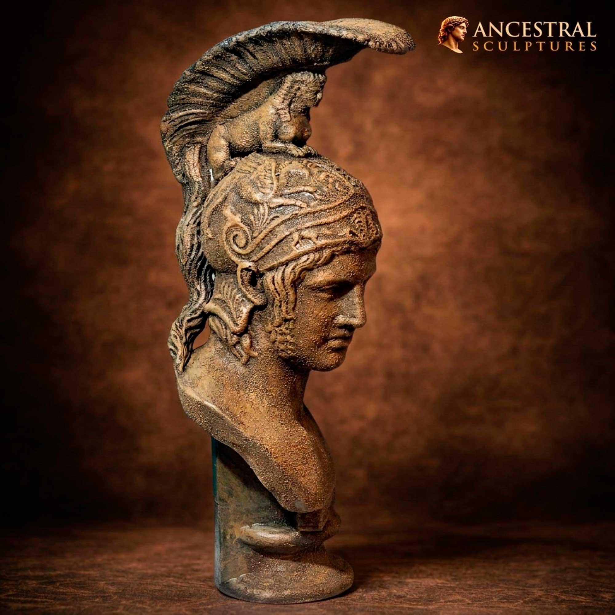 アレスの胸像彫刻 – ギリシャ神話の戦いの神像、古代ギリシャ神話