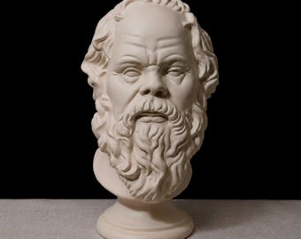Socrates Bust from the Louvre Museum | Ancient Greek Philosopher Sculpture | Portrait after Lysippos | Classical Greek Art Statue
