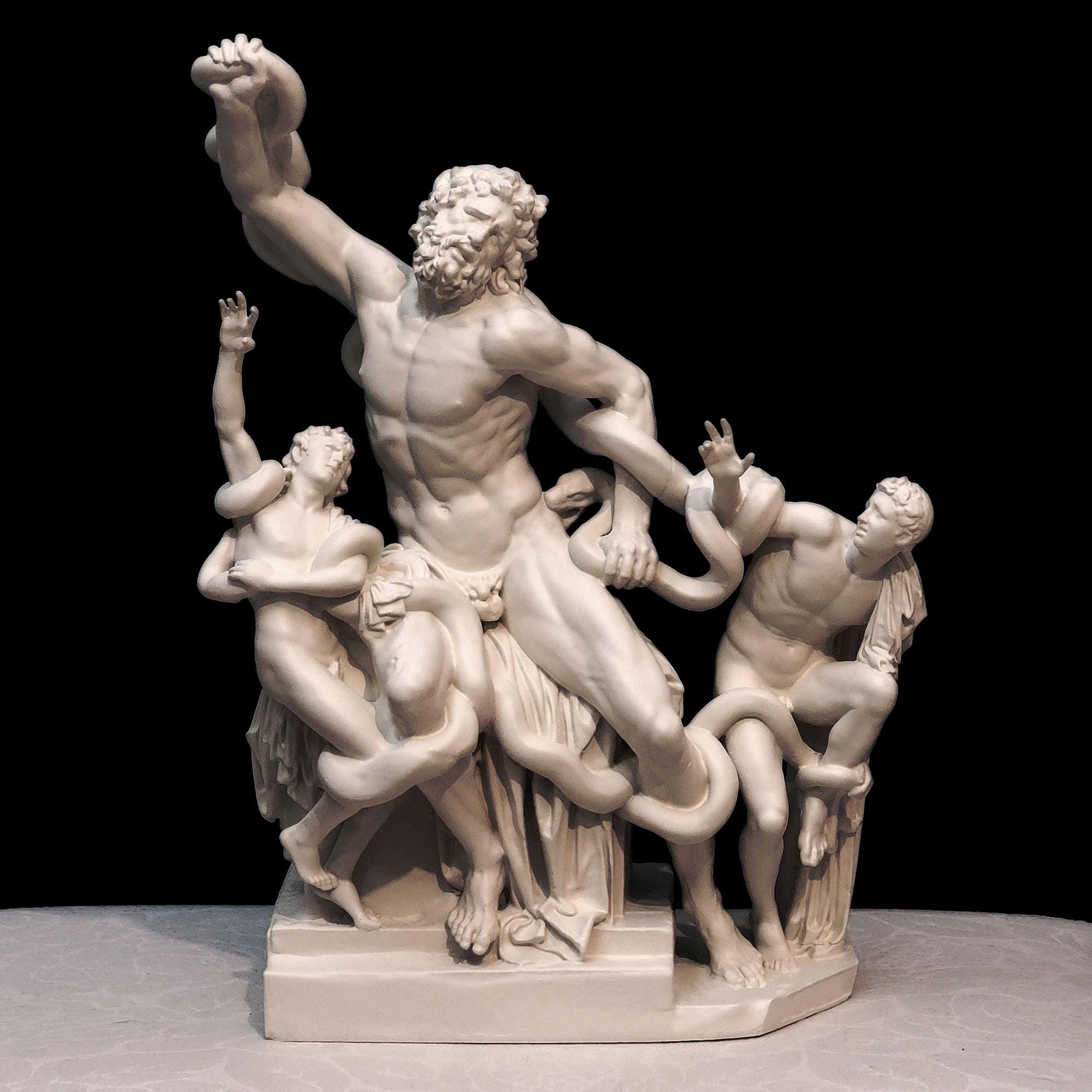 ラオコーンとその息子 – 古典的なギリシャの像。高品質樹脂、神話彫刻、装飾芸術 - Etsy 日本