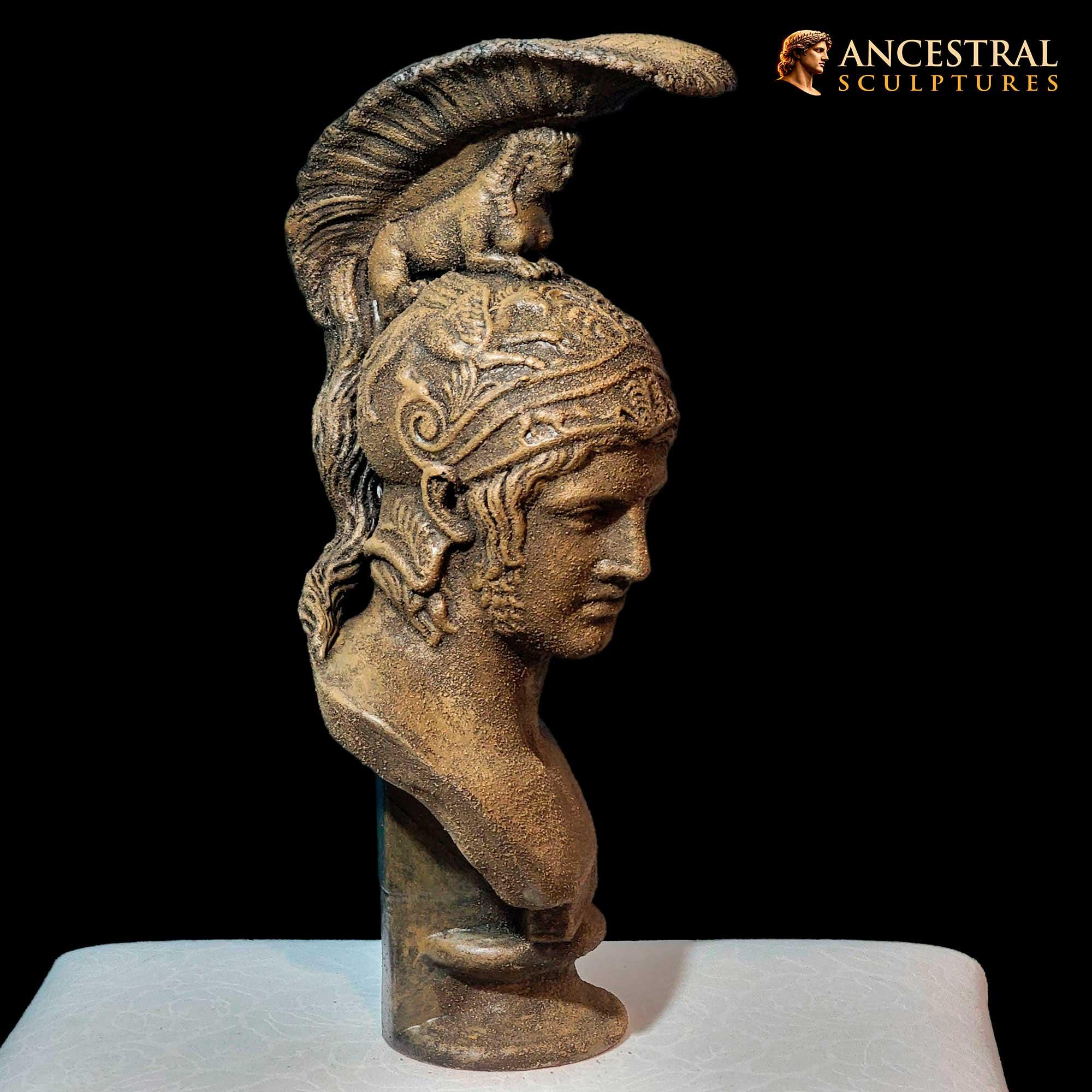 アレスの胸像彫刻 – ギリシャ神話の戦いの神像、古代ギリシャ神話