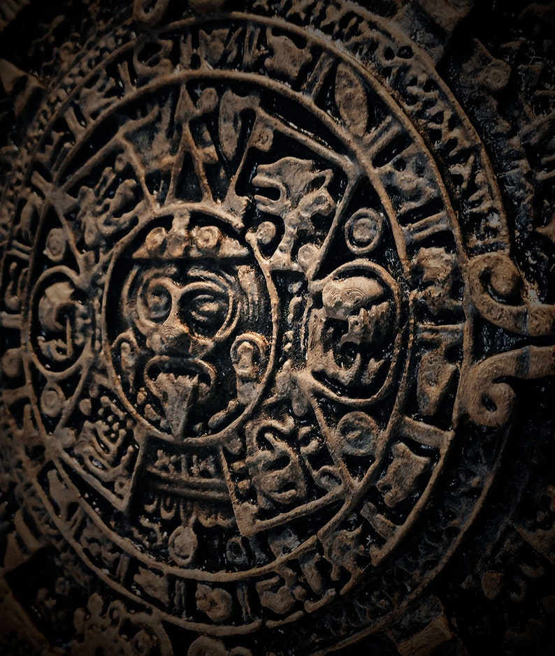 Aztec Calendar Sun Stone – Ancient Aztec Sculpture From Mexico | Exact ...
