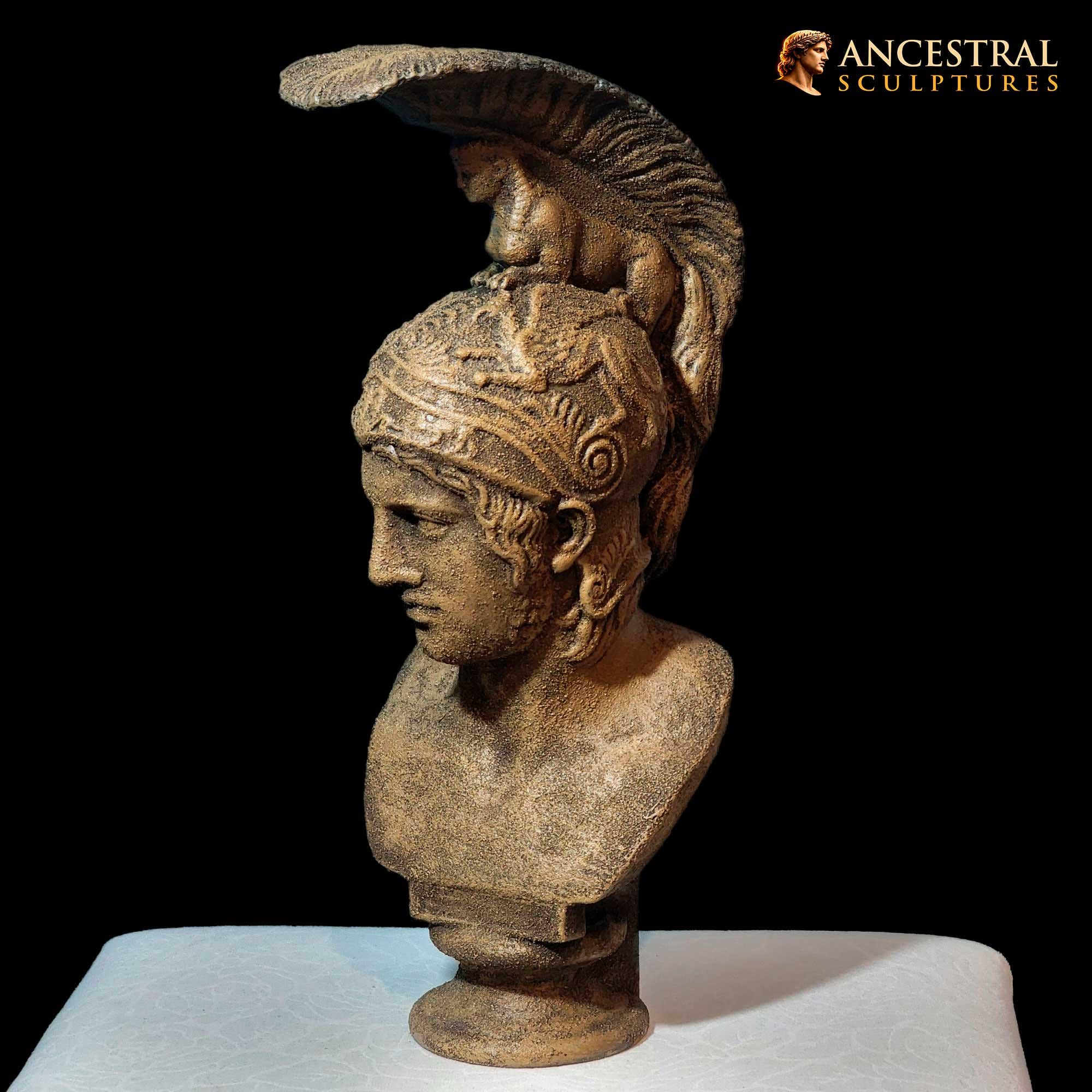 アレスの胸像彫刻 – ギリシャ神話の戦いの神像、古代ギリシャ神話