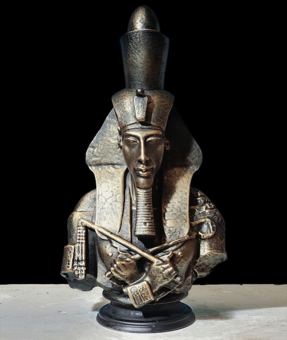 スタチュー】エジプト アンクコンス 胸像 彫像 彫刻 レプリカ