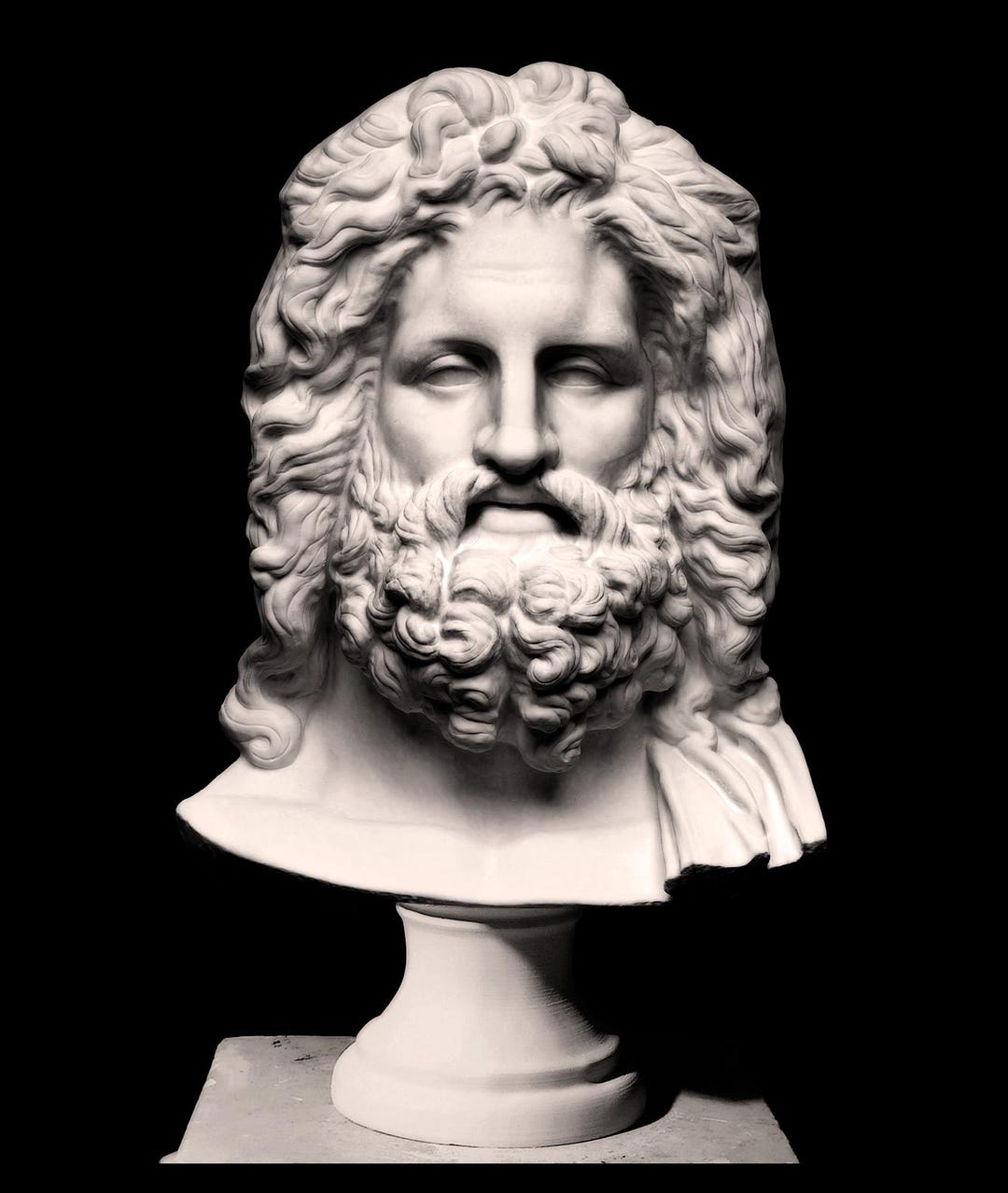 Collosal God Colossal Head of Jupiter From Otricoli – Ancient Roman God Sculpture ...