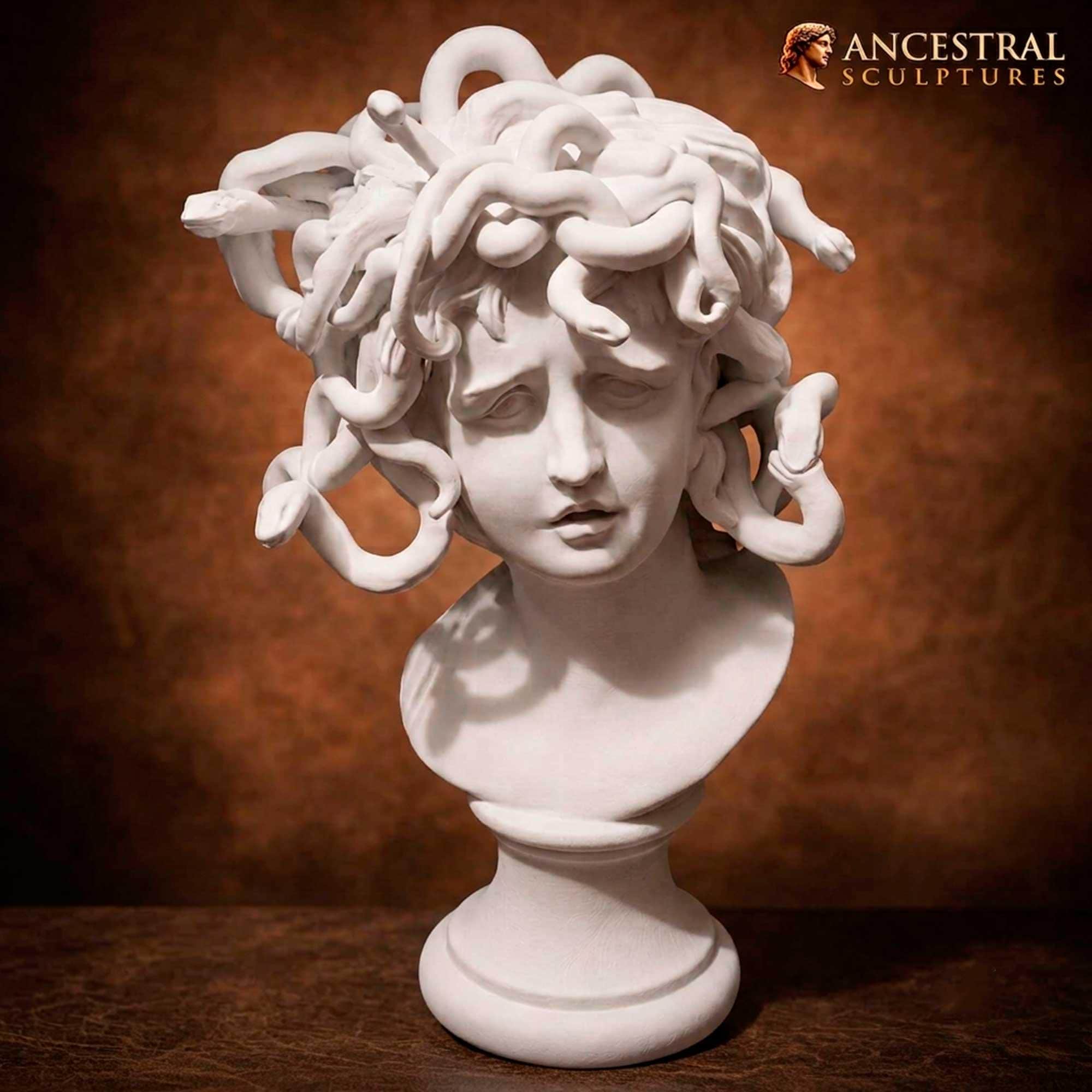 Medusa Statue White - Etsy