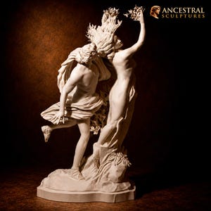 Apollo and Daphne Statue by Bernini – Baroque Greek Mythology Sculpture – Museum Style Classical Art Decor